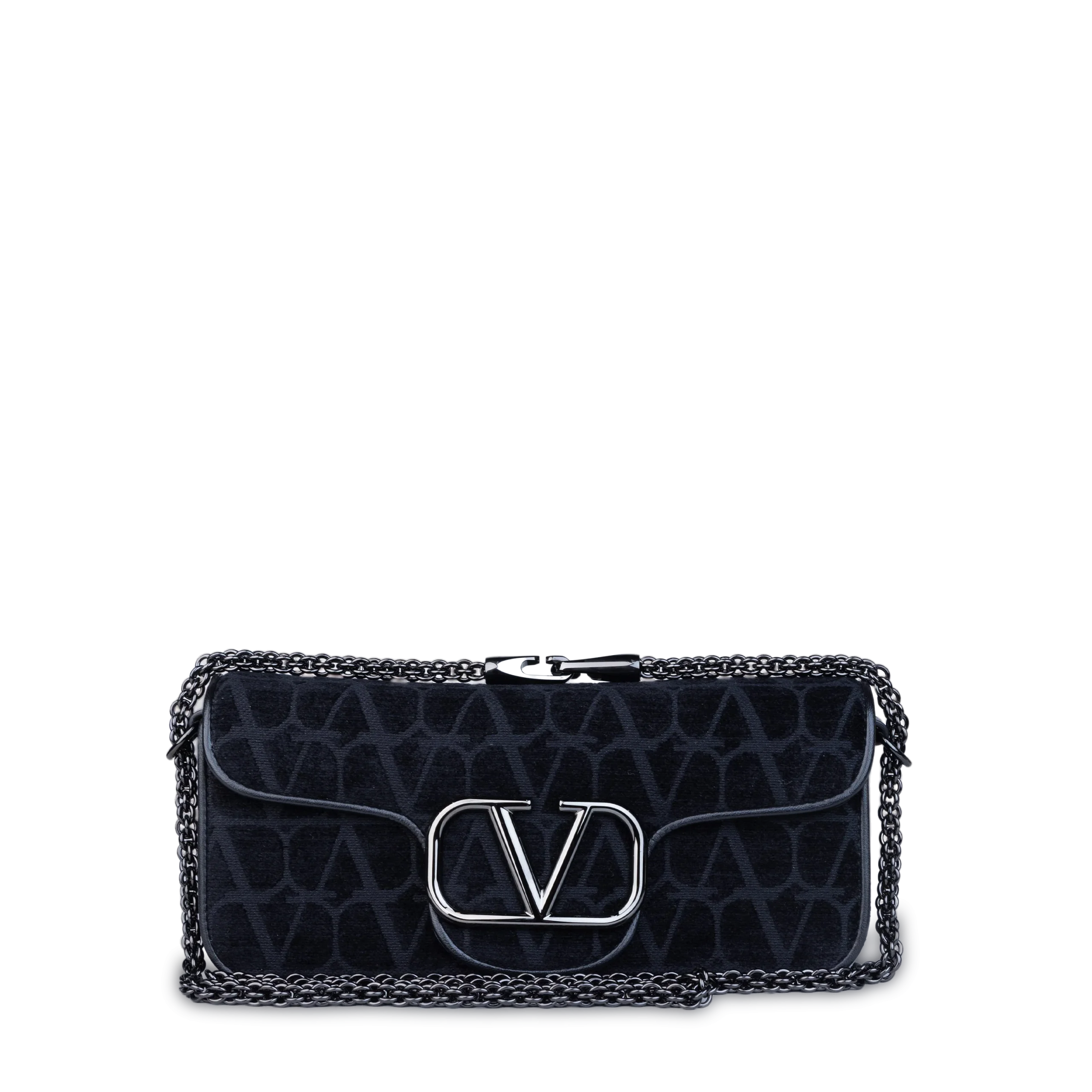 Bolso Negro Valentino Logo Bag - Imagen 3